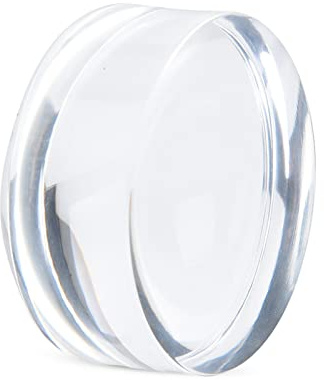 Yechiry 8X Dome Magnifying Glass, High Definition Round Acrylic Optical Magnifier, Portable Hands Design Paperweight with Glide Crystal Lens for Reading, Hobby, Photography