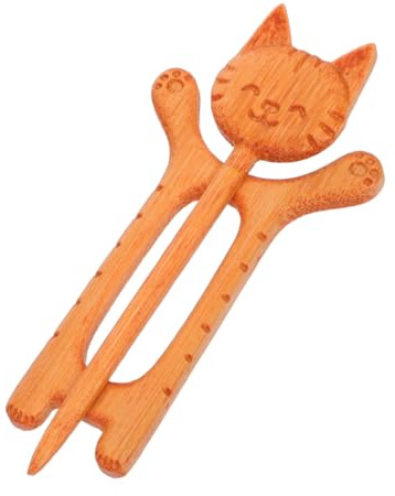 Hemobllo Broche Chat Bois pour Foulard Pince à Pull pour Femme Épingle Décorative pour Col de Cardigan