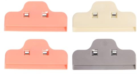 CALLARON Lot de 4 Pinces de Fermeture en Plastique Polyvalentes pour Peinture Diamant, Clips de Scellage Réglables et Réutilisables, Couleurs Assorties, pour Sachets Alimentaires, Loisirs