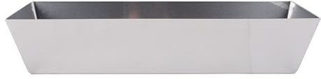 Bandeja de barro de 14 pulgadas, acero inoxidable, alta resistencia, suave, antiadherente, bandeja de herramientas para paneles de yeso, cubo para cemento, mortero, masilla,