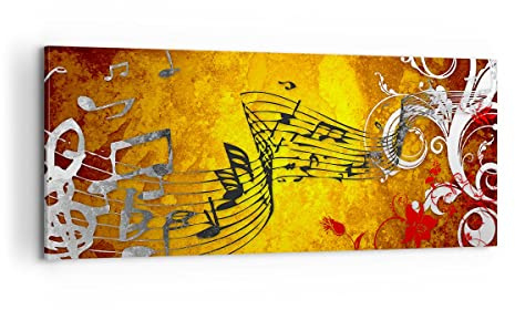 ARTTOR Leinwandbild 100x40cm Wandbild Musik - 1964 | Konzert Spiel Panorama Groß Wanddekoration Wohnzimmer Schlafzimmer Küche Wanddeko Wand Kunstdruck Wandkunst Wall Decor ARTTOR