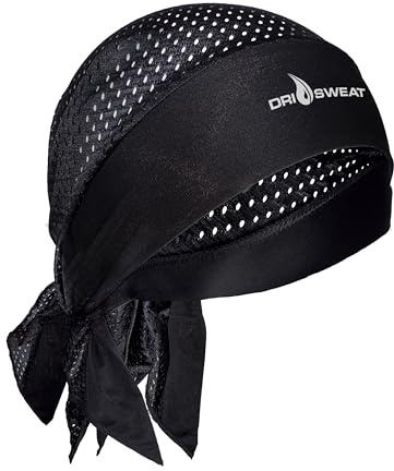 Dri Sweat Flex Active Wear Mesh Bandana Black