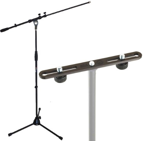K&M Stereo Bar 23550 + keepdrum Mikrofonständer mit Galgen