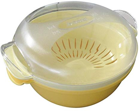 Vaporiera Cottura Vapore Forno Microonde Cooky Rossa Bordò Bama