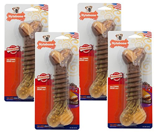 Kauspielzeug für Hunde, Nylabone-Geschmack, Frenzy Dura, Kauspielzeug mit Käsebechgeschmack, Größe XL, 3er-Pack