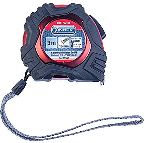 Connex COXT702255 Rollbandmaß Autostop, Länge 5 m, Breite 25 mm
