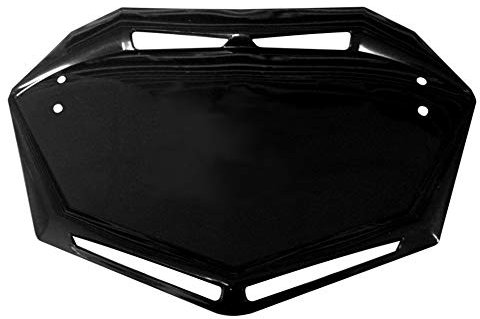 Plaque Support Velo BMX Trial Aero Design Plastique Competition VTT Motocross MX Moto Quad Kart Cross Karting Enduro (Noir)