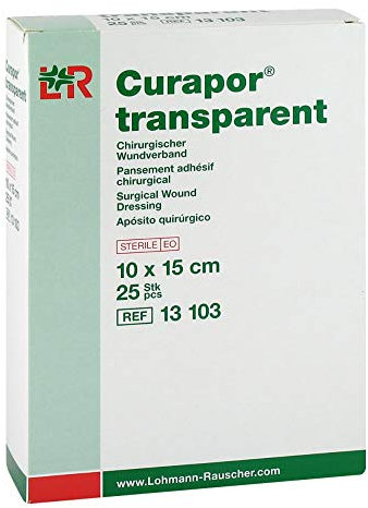 CURAPOR Wundverband steril transparent 10x15 cm