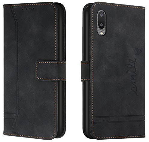 Lihondar Funda para Huawei Y5 2019/Honor 8S, PU Cuero Billetera Tapa Flip Protectora Carcasa Libro Case Magnético con Tapa y Ranura para Tarjetas Piel Cartera para Huawei Y5 2019/Honor 8S (Negro)