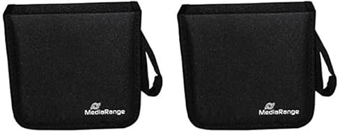MediaRange CD-Wallet 24 CD/DVDs schwarz Retail, BOX50 (Packung mit 2)