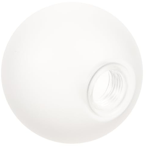 jojofuny 10cm White Glass Globe Lamp Shade: Frosted Glass Ball Lampshade Replacement for Pendant Light Wall Sconce Home Decor