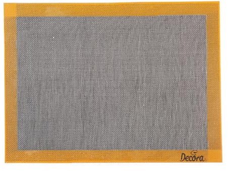 Decora, 9260257 Tappetino Microforato in Silicone, lavabile e riutilizzabile. Resistente fino a -40°C + 230°C, perfetto per la cottura di biscotti e pasta frolla, Dim. 585 x 385 mm