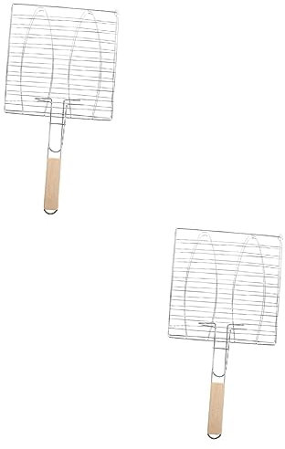 CAXUSD 2 Stücke Grill Grill Rack Rindfleisch Grillen Mesh Metall Fisch Grillen Rack Grill Grill Rack Metall Grill Rack Für Hause