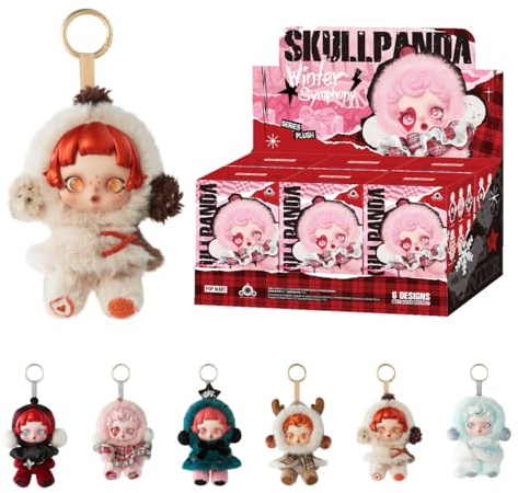 POP MART SKULLPANDA Winter Symphony Series Plush d’Action Figurines Anime de Jouet Figure à Collectionner Cadeaux Créatifs 1PC
