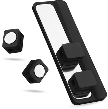 PartyKindom Magnet Clips for Cable Management Organiser Clip Magnetic Cord Holder Adhesive Backing Wire Organizer for Multiple Cords