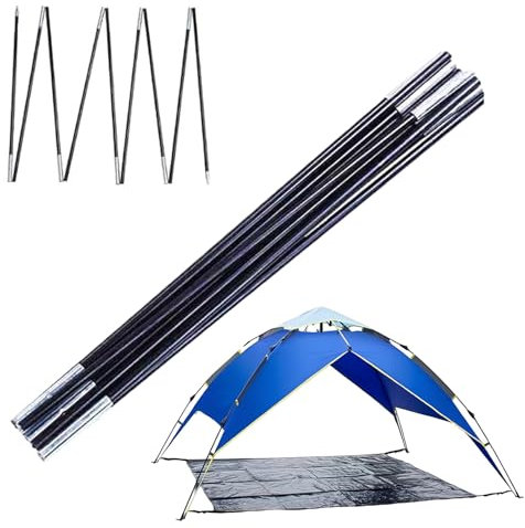 Zeltstangen-Ersatz – Zeltstangen-Ersatzteile, Zeltstangen-Ersatz, verstellbare Stahlstangen für Plane, tragbare und Flexible verstellbare Campingausrüstung für, Outdoor, Jagd, Abenteuer