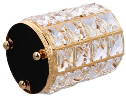 ARTSEWPLY Make up Pinselhalter Groß Hohler Kristall Kosmetikhaltergold Für Zuhause Stabile Aufbewahrung