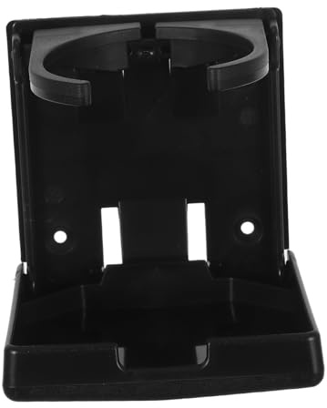 STOBAZA Portavasos Plegable de 3 Piezas para Bebidas y Botellas, Soporte Ajustable para Coche y Compact Cars de Abs Negro