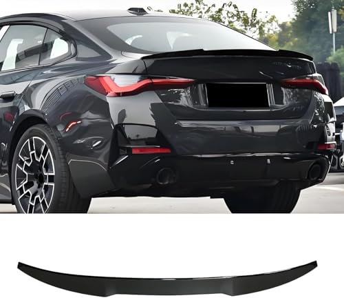 Glänzender schwarzer Heckspoiler für BMW 4er-Serie G26 4-Türer Gran Coupe 2021–2025, schlagfester ABS-Kunststoff, hochfester Kofferraumspoilerflügel (M4-Stil)