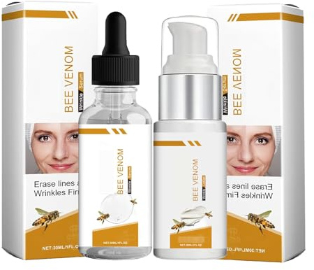 Bigift rynkor serum ansikte 2 stycken bigift serum pigmentfläckar borttagare ansikte uppstramande hudvård ansiktsserum för hudåtstramning och minskar rynkor, fina linjer