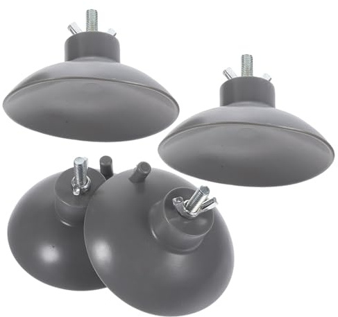 TOVINANNA 4 Pezzi Piedini Ventosa in PVC Antiscivolo per Macchina Patatine Fritte e Tritacarne Ventose Resistenti per Uso Commerciale e Domestico Supporto Stabile per Macchinari Alimentari