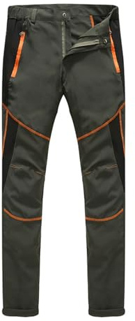 Pantalon de Travail Homme Chantier Cargo Elastique Extensible Stretch avec Genouillere Imperméable Etanche Anti Coupure Résistant Pantalon de Sécurité Tactique pour Travail Randonnée Trekking Moto