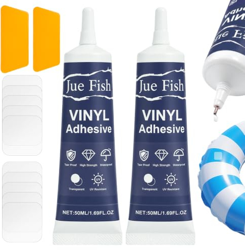 xuefenfei Kit de Reparación de Piscina, 100ml Parche Piscina, Parches Colchones Hinchables Impermeables para Reparar Artículos Inflables, Flotadores, Colchonetas (Transparent)