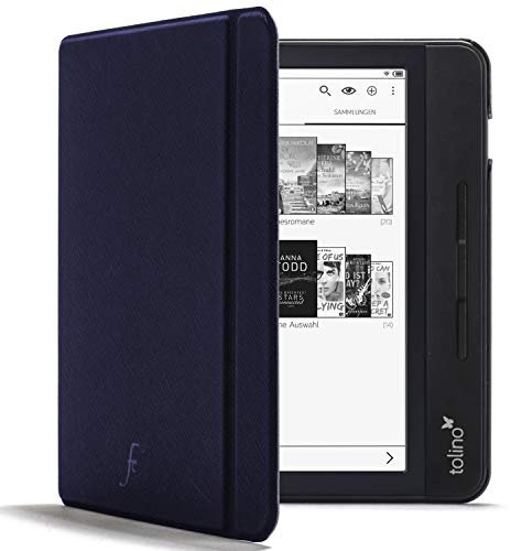 Forefront Cases Hülle für Tolino Vision 5 (Modell: 2019) - Marineblau - Dünn und Leicht, Smart Auto Schlaf/Wach Schutz-Hülle (Tasche) für Tolino Vision 5