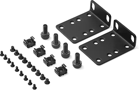 PhyinLan Rack Mount Kit 19 Zoll Large Compatibility Rack Ears für Cisco, D-Link, Dell PowerConnect, HP V1910, Linksys und NETGEAR Switches