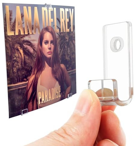 XINWENLI Lot de 30 étagères murales en acrylique pour disques vinyles transparents pour afficher votre musique quotidienne au bureau ou à la maison (transparent)