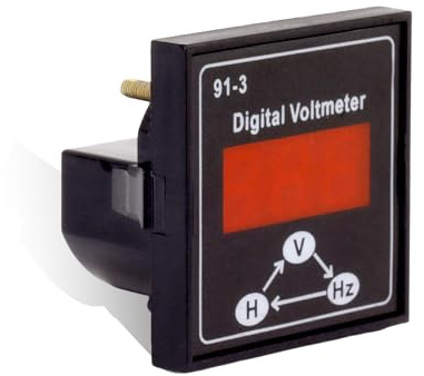 FLEXMAN Voltmetro Digitale Tester, LED Display Misuratore di Tensione Trifase Monofase Carica Voltmetro Voltometro Amperometro Multimetro per Moto Auto Motore Montaggio