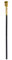JSGHGDF Roi Cobras Canne Sceptre égyptien pour Empereurs Halloween Cosplay Accessoire de costume King, Tête de serpent dorée, M