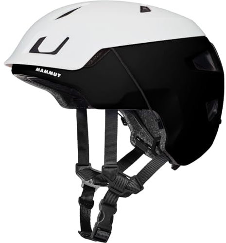 Mammut Haute Route Helmet | Helm für Skifahren, Klettern und Radfahren, Für Damen und Herren | White-Black, 51-55 cm