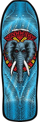 Powell Peralta Mike Vallely Elephant Reissue Skateboard Deck, Blue Foil, 9.85 x 30