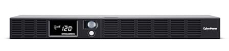 CyberPower OR700LCDRM1U Smart App LCD UPS Battery Backup and Surge Protector, 700VA/400W, 6 Outlets, AVR, 1U Rackmount, UL Certified