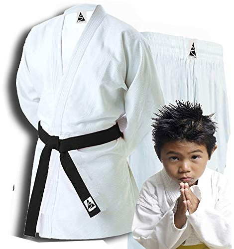 Spirit Traditional Judo Wrap Over Student Uniform Cotton 0/130cm