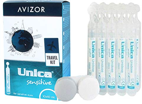 Solución de mantenimiento fácil multifunción para lentillas All Clean unidosis – Paquete 150 ml (15 x 10 ml) + – Funda para lentillas.