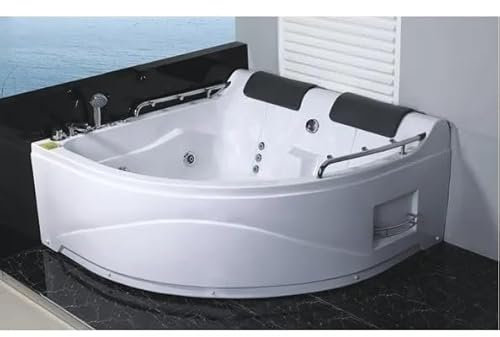 Bagno Italia baignoire à remous 150 x 150 2 places avec 11 jets chromathérapie radio version droite