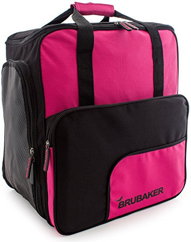 BRUBAKER Skischuhtasche Helmtasche Skischuhrucksack Superfunction Pink Schwarz - Limited Edition -