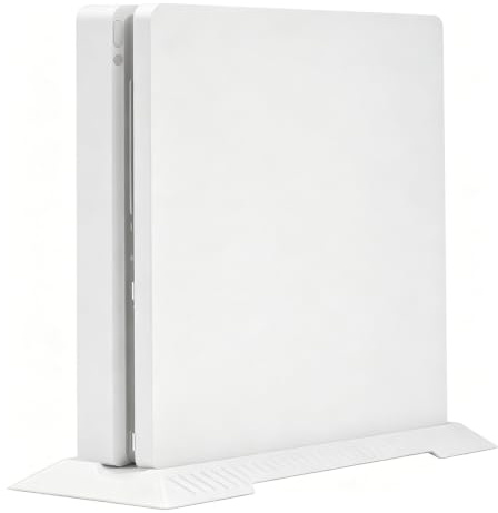 KlsyChry Supporto Verticale per Playstation PS4 Slim Console, Bianca