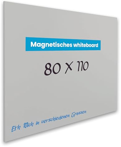 Vivol Magnetwand Whiteboard Grau 60 x 90 cm, whiteboard magnetisch, Magnettafel groß & Filz Pinnwand, magnetwand ohne Stifteablage für Büro, Homeoffice, Schule & Meetingbereich Pro XL