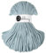 Bobbiny Cordoncino intrecciato macramè, 5 mm, 100 m, azzurro (Misty)