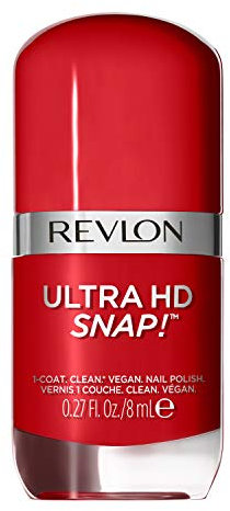 Revlon Ultra HD Snap Nagellack, langanhaltende vegane Formel, schnell trocknend und eine Schicht volle Deckkraft, Cherry On Top, 8 ml (1er Pack)