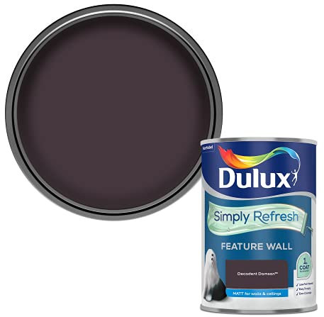 Dulux Simply Refresh Feature Wall Matt Emulsion Paint - Decadent Damson - 1.25 litres 5569238