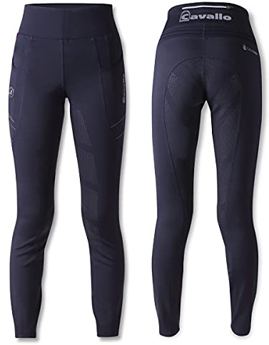 Cavallo - Lin Grip, barn ridleggings färg: mörkblå (164)
