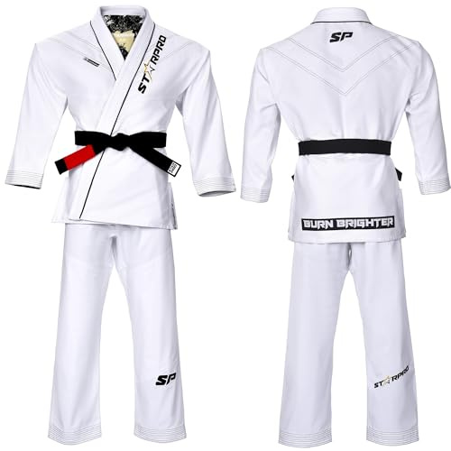 Starpro - Ronin Preencogido Premium Jiu Jitsu, BJJ Gi - Muchos tamaños y Colores - Jujitsu Gi, BJJ Gi Ligero, Jiu Jitsu Gi, Juijitsu Gi, Gi BJJ, BJJ Gi Hombres