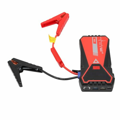 Auto-Starthilfe, 1500 A Spitze 26000 MAh 12 V Autobatterie-Starter, Tragbares Auto-Power-Pack mit LCD-Display, Wasserdichter IP66-Batterie-Booster