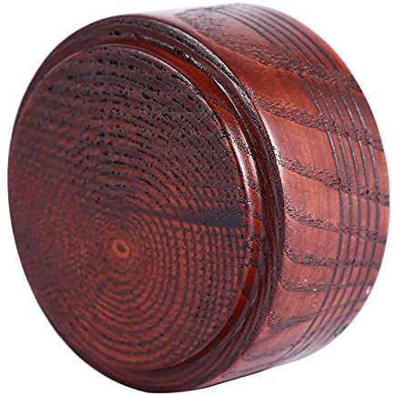 Akozon Rasierschale, Holz Rasierseife Schale Tasse Becher Bartseife Montage Proraso Mann Rasierer Rasierer Reinigungsschaum Runde Eule Werkzeug Natürlich Für