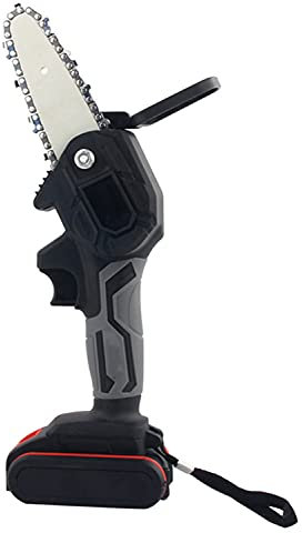 Mini Motosega, Portatile Elettrico 24V, Motosega Portatile elettrica Senza Fili da 4 Pollici, Sega elettrica Portatile, per potatura da Giardino, Tronco Bonsai e Legna da ardere
