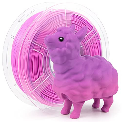 iSANMATE Matt Rainbow PLA+ 1.75mm, 3D Drucker Filament Maßgenauigkeit +/- 0.03 mm, Macaron Regenbogen PLA Plus, 1KG(2.2lb)/Spule